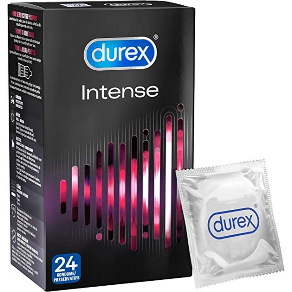 durex intense condoms 24 pcs " • Презервативы с выпуклостями, ребрышками и стимулирующим гелем
