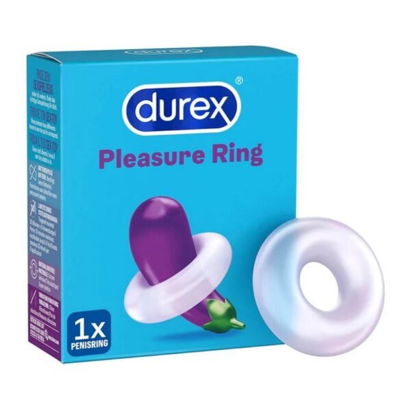 Are you looking for variety and stimulation for your lovemaking - then the Durex Pleasure Ring (pack size: 1 piece) is just right for you. Durex Pleasure Ring (pack size: 1 pcs) is a penis ring that helps you maintain a firm erection for longer.