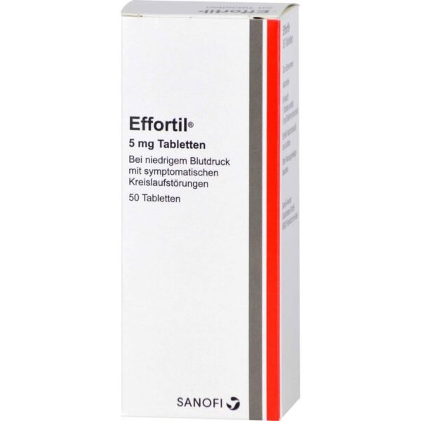 Effortil helps with functional (i.e. without detectable organic diseases) circulatory disorders and low blood pressure.