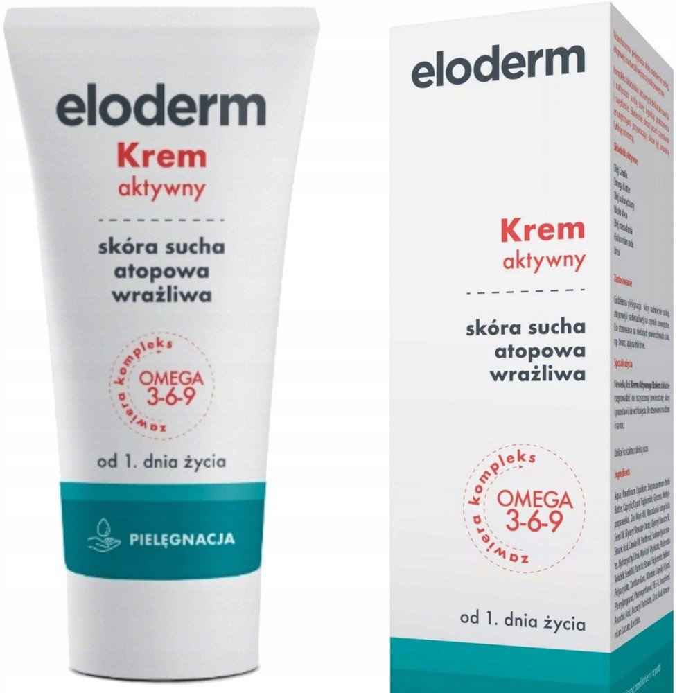 eloderm krem aktywny od 1 dnia zycia 75ml Eloderm Active Cream hydrate et lubrifie en profondeur les peaux excessivement sèches, apaisant les irritations et les démangeaisons persistantes.