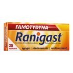 Famotidine Ranigast film-coated tablets are a drug that reduces the secretion of hydrochloric acid in the stomach.