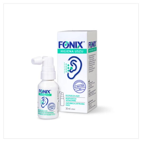 Fonix Ear Hygiene is a safe and natural spray to remove accumulated earwax.