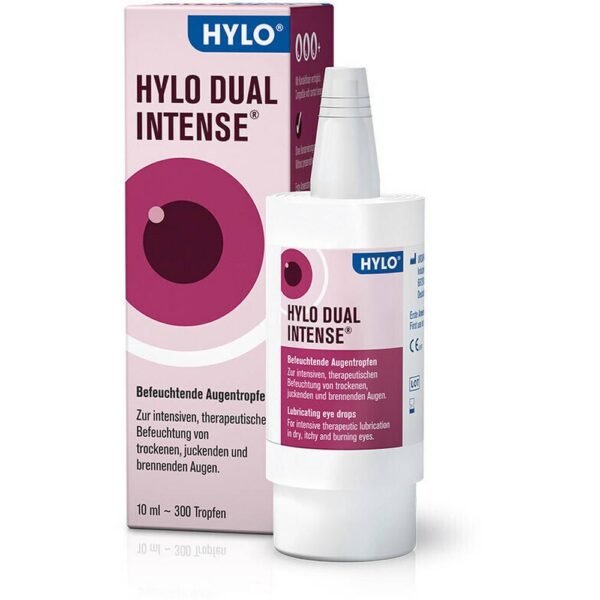HYLO DUAL INTENSE® provides long-lasting hydration for chronically dry and irritated eyes with symptoms of inflammation.