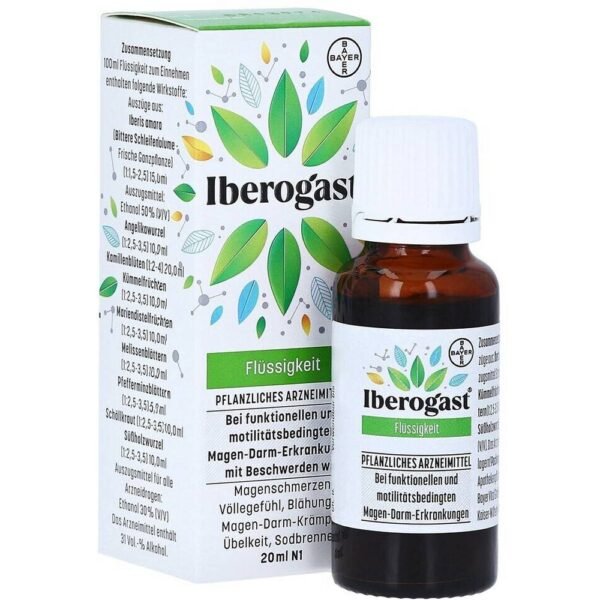 Iberogast® relieves acute functional and motor diseases of the gastrointestinal tract with symptoms such as stomach pain, distension, abdominal cramps, flatulence, heartburn and nausea.