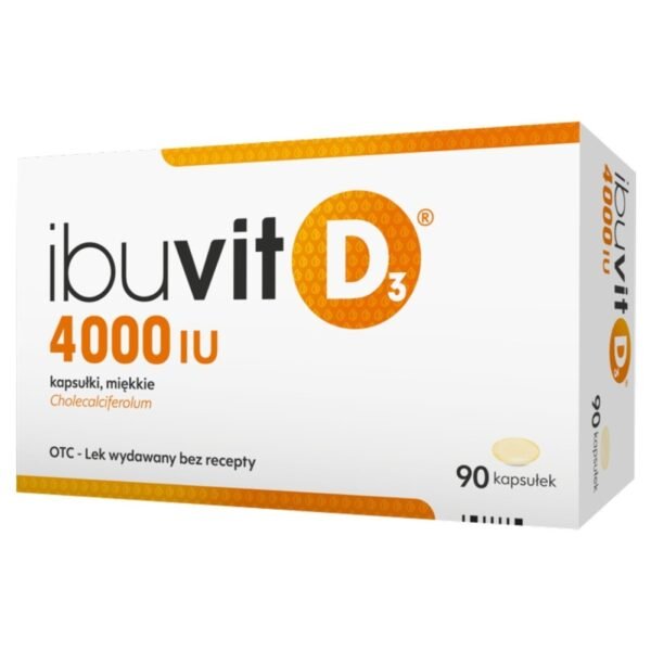 Ibuvit D 4000 IU (international units) contains cholecalciferol, a substance similar to vitamin D, produced in the human body under the influence of solar radiation.