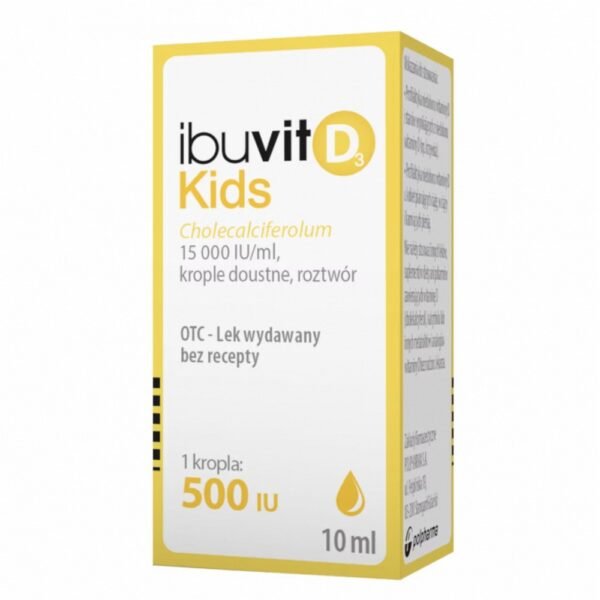 Ibuvit D3 Kids is a medicinal product in the form of drops for oral administration, containing vitamin D3.