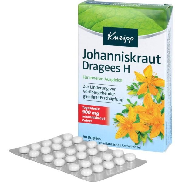 St. John's Wort Dragees H - a herbal remedy for the relief of temporary mental exhaustion.