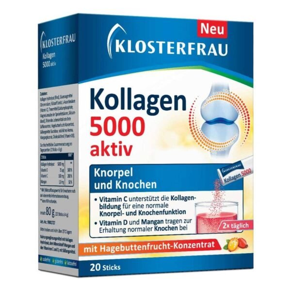 Kollagen 5000 Aktiv for daily care of cartilage and bone tissue.