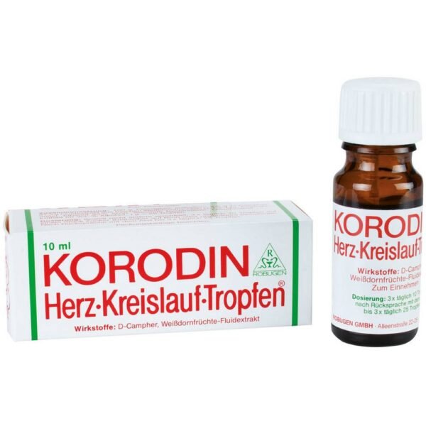 Korodin improves circulatory disorders and low blood pressure, and also reduces dizziness that occurs after a quick rise.