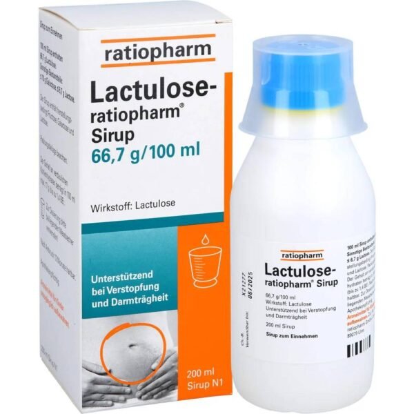 Lactulose-ratiopharma syrup is used for constipation that cannot be adequately controlled by high-fiber foods and other general measures.