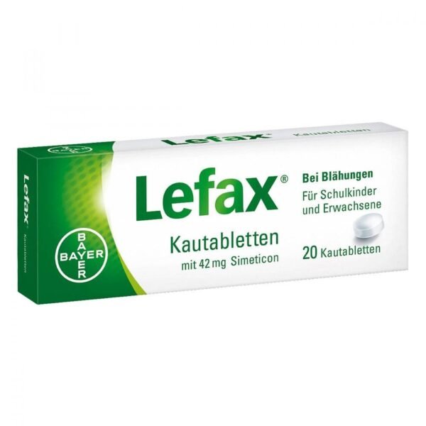 Lefax ® chewable tablets relieve symptoms such as gas-induced fullness, upper abdominal tension and cramping.