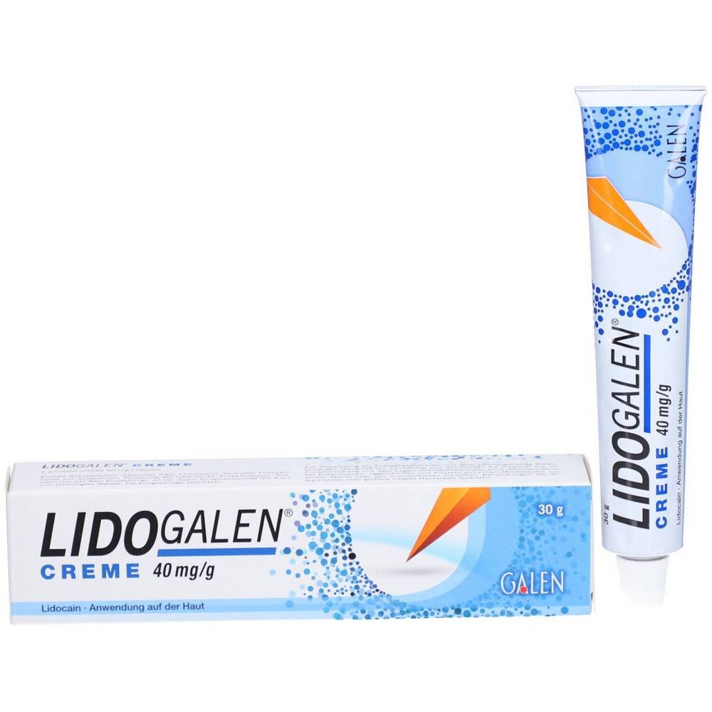 lidogalen creme 40 mgg creme 30g LidoGalen est un anesthésique local utilisé pour engourdir la peau avant des interventions locales douloureuses.