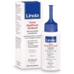 Soothing scalp tonic Linola Forte relieves itching, mild inflammation and dryness, protects the scalp from further drying out.
