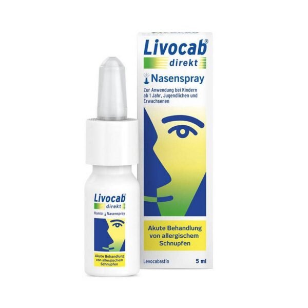 Livocab Direkt fast relief from allergic rhinitis in 10-15 minutes.