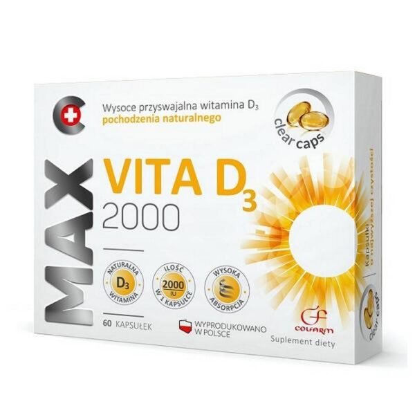 Vita D3 MAX 2000 is a high quality dietary supplement rich in a source of natural vitamin D3.