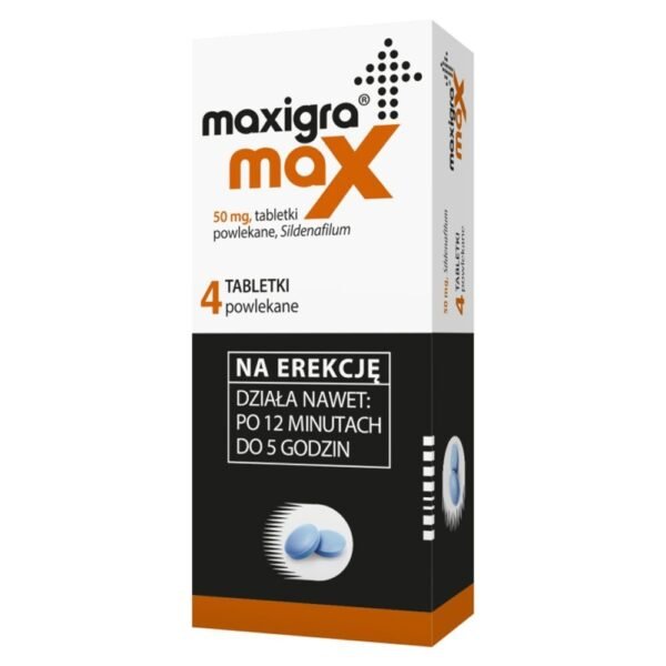 Erectile dysfunction support – Maxigra Max 50 mg 4 tablets