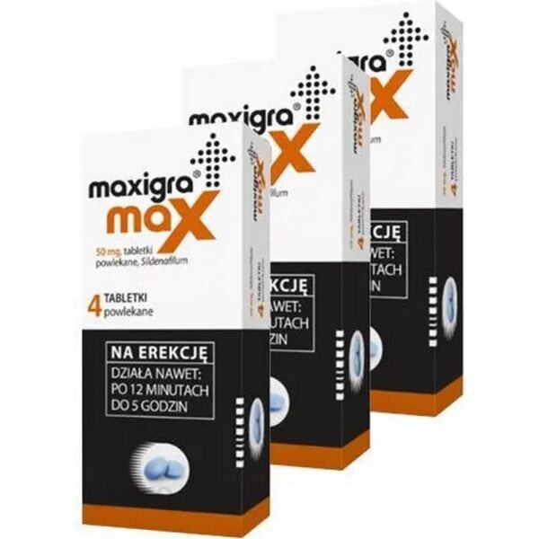 Maxigra Max film-coated tablets are a drug that supports erectile dysfunction, also known as impotence.