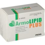 Armolipid Plus is an anti-cholesterol supplement that contains Berberis aristata extract, fermented red rice, policosanol, folic acid, coenzyme Q10 and astaxanthin.