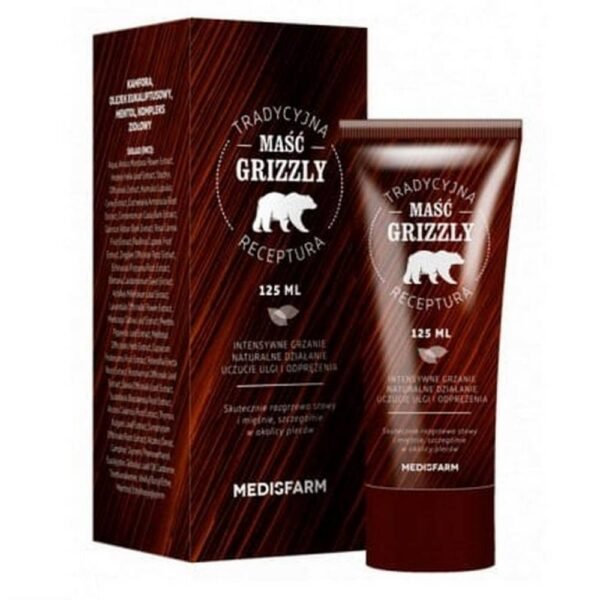 Grizzly Ointment with warming properties is made on the basis of natural plant extracts that maintain the natural effect, giving a feeling of warmth that causes relaxation and relief.