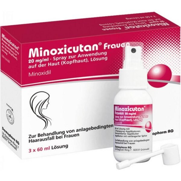 Minoxicutan Frauen acts against hair loss and allows you to grow thicker hair.