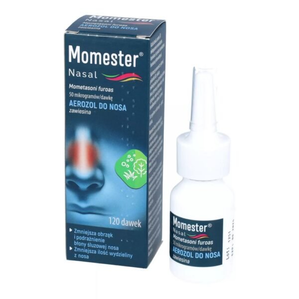 Momester nasal spray is a medication that relieves the symptoms of seasonal allergic rhinitis, also known as hay fever.