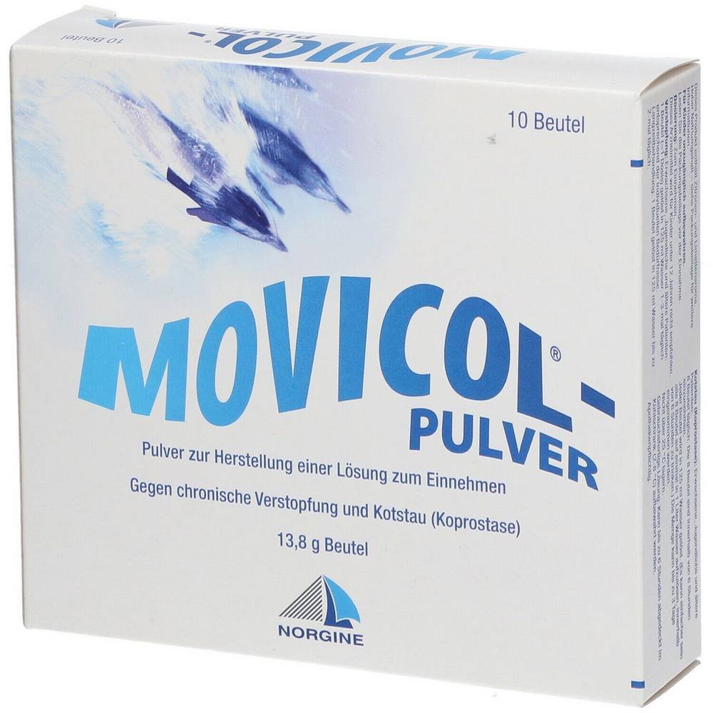 movicol zitronelimone beutel pulver 10 stk МОВИКОЛ – препарат из группы слабительных средств для лечения острых и хронических запоров у взрослых, подростков и пациентов пожилого возраста.