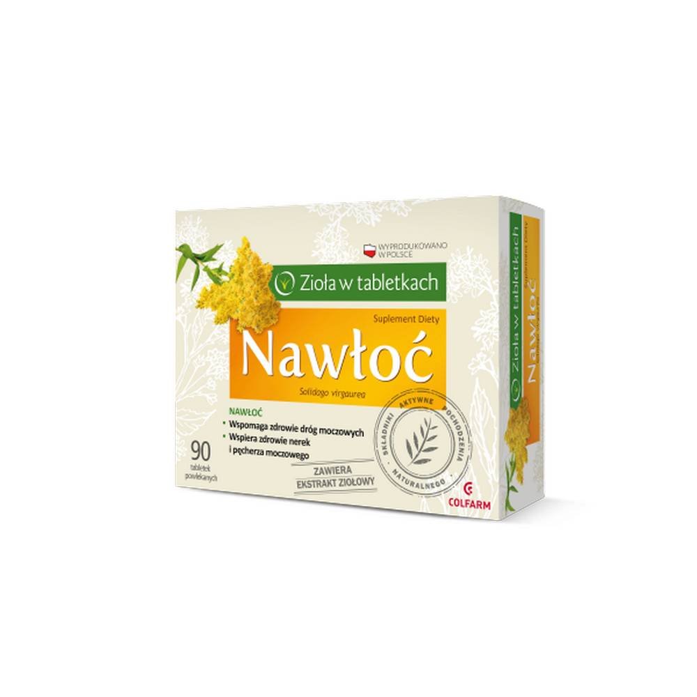 nawloc 90 tabl Goldenrod supports bladder health, urinary system health, and supports kidney excretory function.