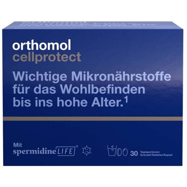 Orthomol Cellprotect is a food supplement containing important micronutrients to support health in old age.