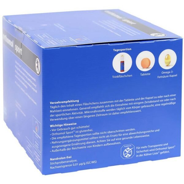 Orthomol Sport – essential microelements for better performance in sports.