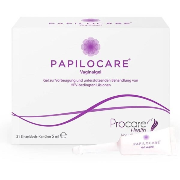 Papilocare gel for the prevention and treatment of cervical lesions caused by HPV.