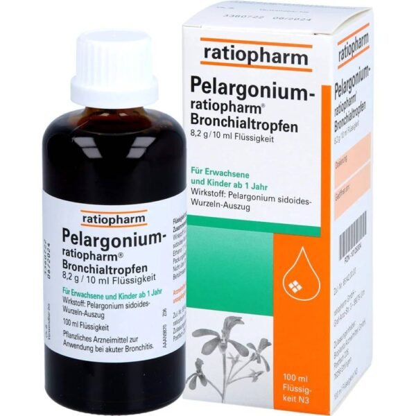 Pelargonium Bronchialtropfen is an effective alternative to acute bronchitis: it inhibits the growth of bacteria, strengthens protection against viruses and liquefies viscous mucus.
