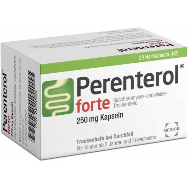 Perenterol forte in acute diarrhea stabilizes intestinal flora and restores the intestines.