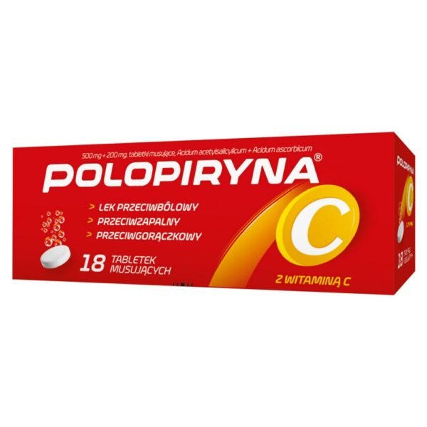 Polopyrin C is a combination drug containing acetylsalicylic acid and ascorbic acid (vitamin C).