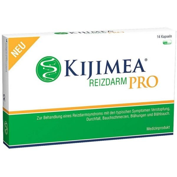 Kijimea Reizdarm Pro zur Behandlung des Reizdarmsyndroms mit den typischen Symptomen Verstopfung, Durchfall, Bauchschmerzen, Blähungen und Blähungen.