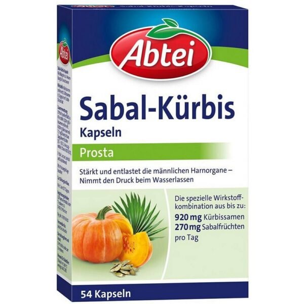 Sabal Kurbis capsules relieve tension during urination.