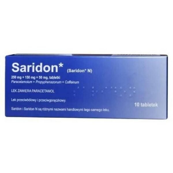 Saridon has analgesic and antipyretic properties.