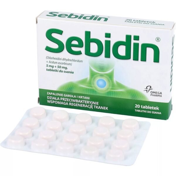 Sebidin Plus is a drug in the form of lozenges that has antibacterial properties and supports tissue regeneration.