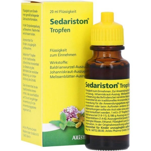 Sedariston drops are a herbal remedy that relieves nervous tension and improves sleep.