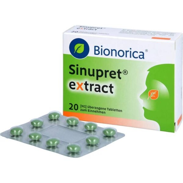 Sinupret extract liquefies mucus, opens the nose and clears the head.