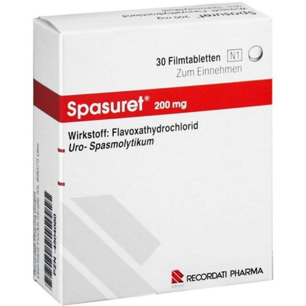 Spasuret for the symptomatic treatment of frequent urination.