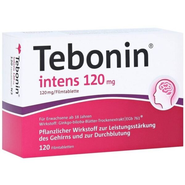 Tebonin Intensive improves cerebral circulation and mental performance.