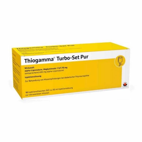 Thiogamma Turbo Set Pur Inj.-Fl. relieves discomfort in diabetic nerve damage (polyneuropathy).