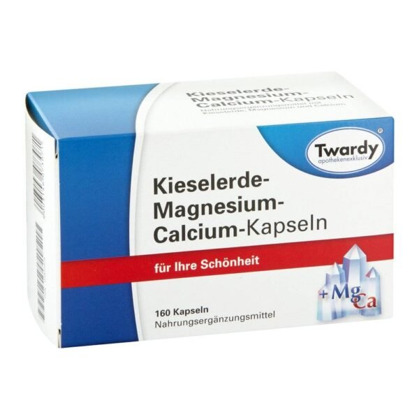 Silica-magnesium-calcium capsules are a valuable food supplement for beauty.