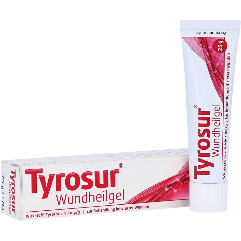 tyrosur wundheilgel 25g Тиротрицин оказывает дозозависимое бактериостатическое или бактерицидное действие.