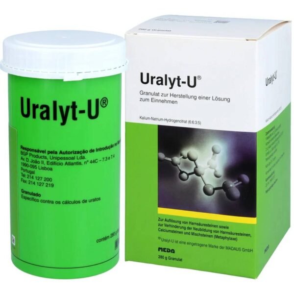 Uralyt U is an alkaline citrate, a remedy for urolithiasis.
