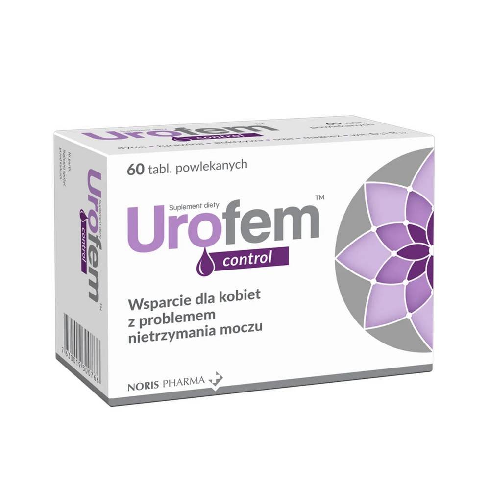 urofem control 60 tabl UROFEM Control es un complemento alimenticio innovador creado para personas que padecen problemas de incontinencia urinaria.