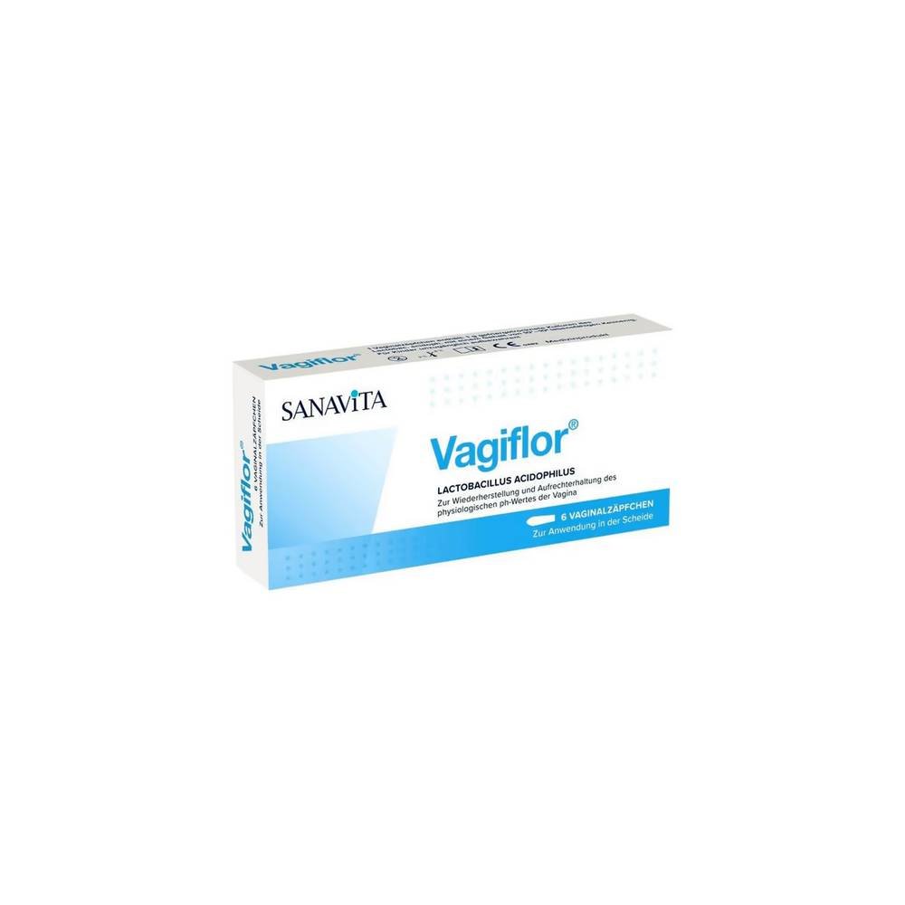 vagiflor vaginalzaepfchen 6 stk Vagiflor mantiene la flora fisiológica de la vagina.