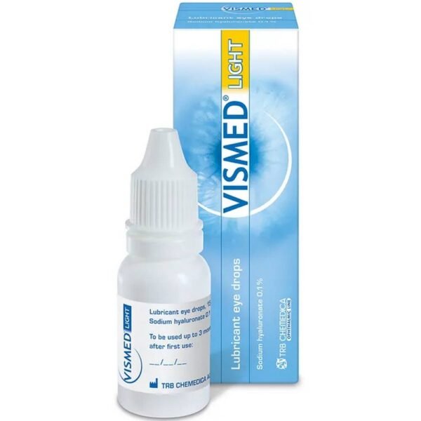 VISMED® LIGHT Lubricating solution for dry eyes.