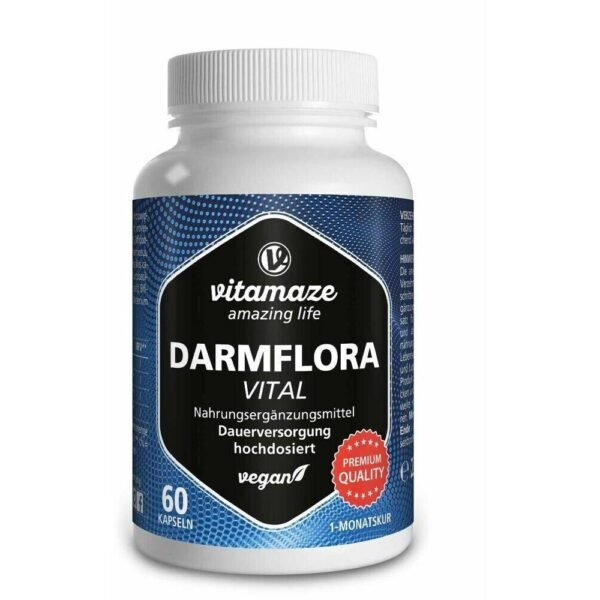 Darmflora Vital Complex has a positive effect on intestinal health and intestinal flora, and regulates digestion.