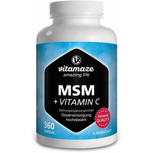 MSM + Vitamin C optimized sulfur compound for detox and immune system